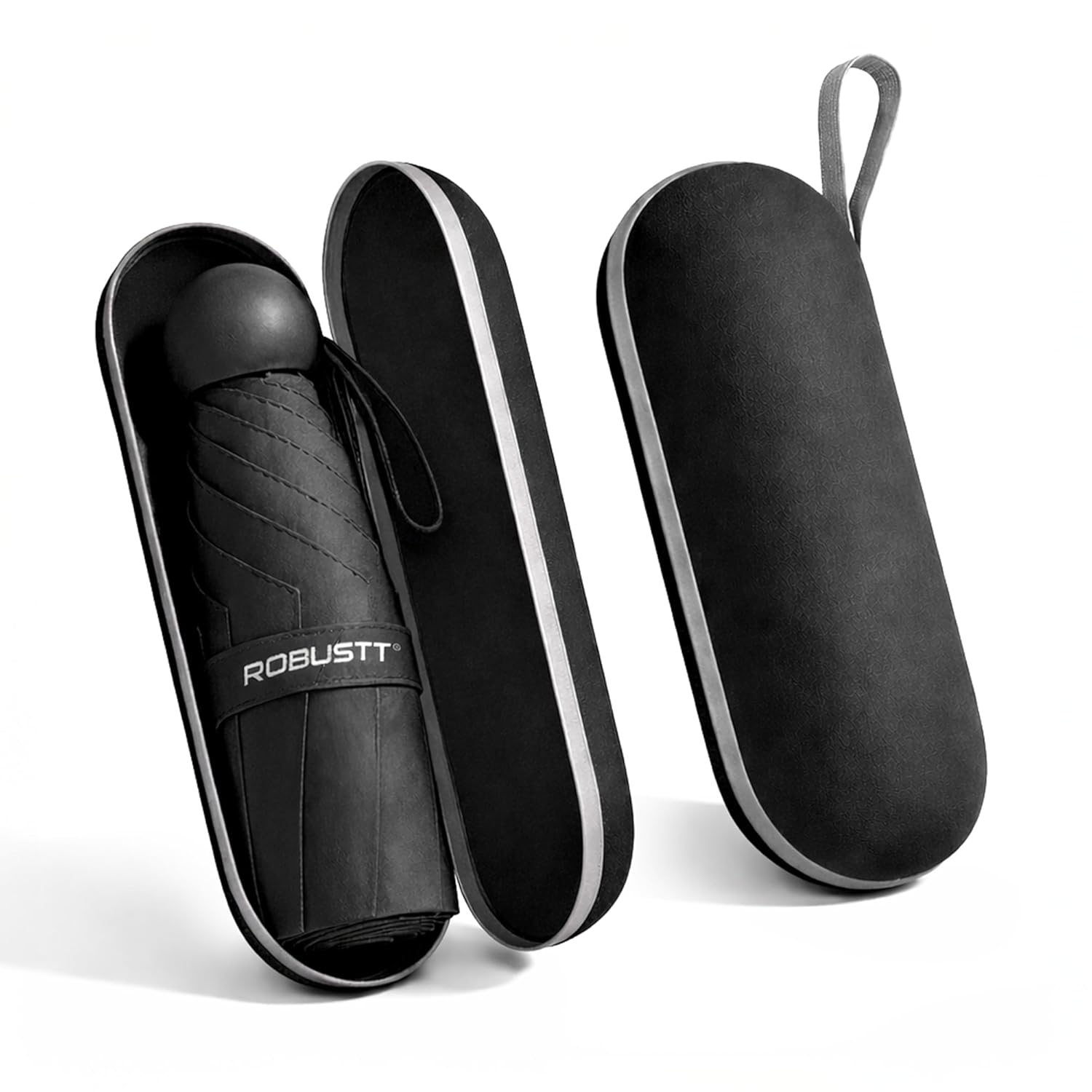 Black Capsule Mini Foldable Travel Umbrella