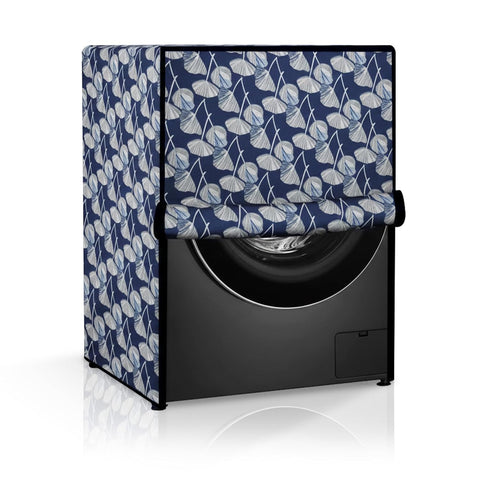 Waterproof Front Load Fully Automatic Printed Washing Machine Cover for 6 kg, 6.5 kg, 7kg & 7.5 kg (59 x 59 x 86 Cms)
