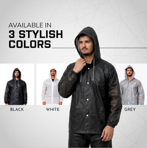 Unisex EVA Rainsuit Jacket & Pant Set Available in 3 colors