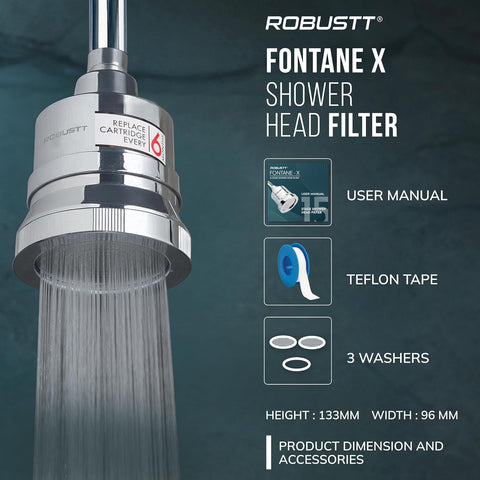 Robustt fontane X Shower with head Filter