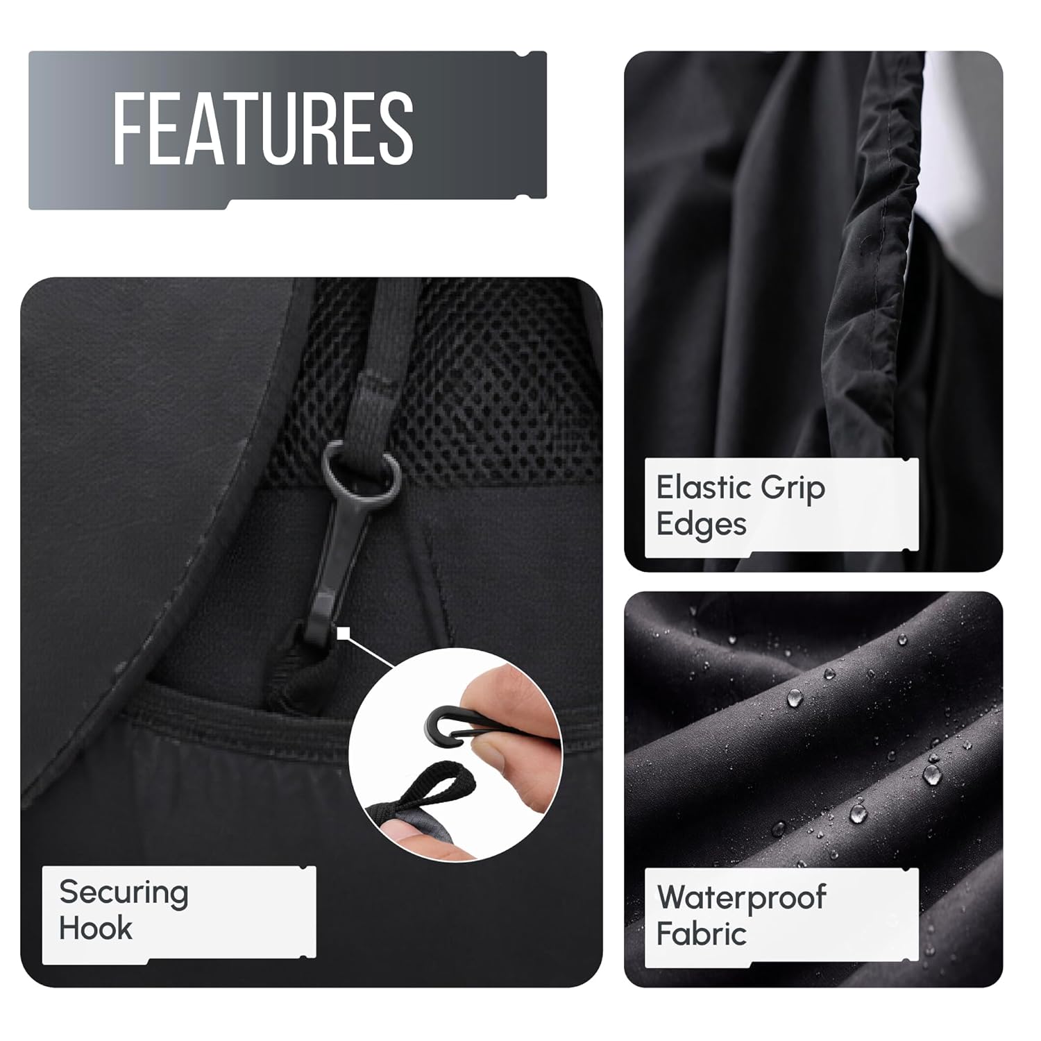 Features of bag cover of 65 liter