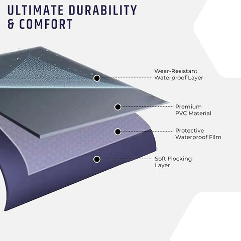 Robustt 56 Holes King Size Air Bed with Air Pump | Quick Inflatable - Blow Up Mattress Air Bed Portable Waterproof Air Mattress for Hiking, Travel, Outdoor and Home