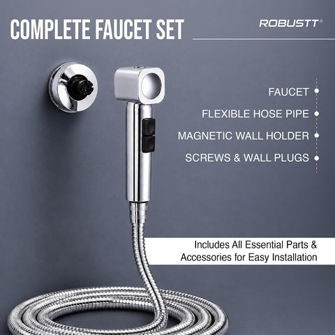 Robust faucet set with flexible hose pipe
