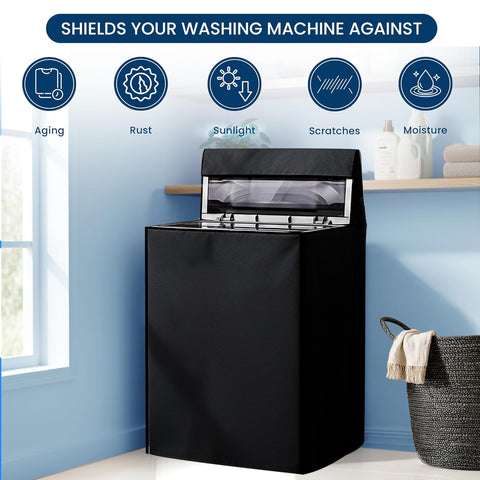 Robustt Waterproof Top Load Fully Automatic Washing Machine Cover for 6 kg, 6.5 kg, 7kg & 7.5 kg - 59 x 59 x 86 cms