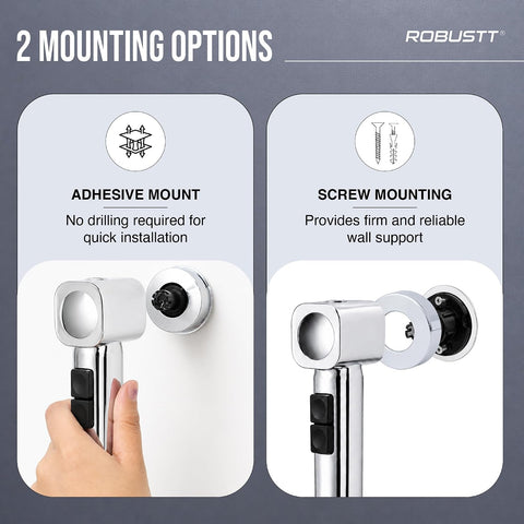 Robustt faucet with 2 mounting options