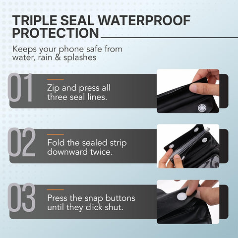 Mobile Pouch with triple seal waterproof protection