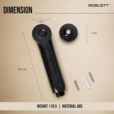 Hand Faucet for Toilet with Magnetic Holder | 2 Flow Modes | Health Faucet Gun Only with One-Touch Button, Built-In Aerator & Anti-Rust ABS | Jet Spray for Toilet Cleaning, Pet & Hair Washing