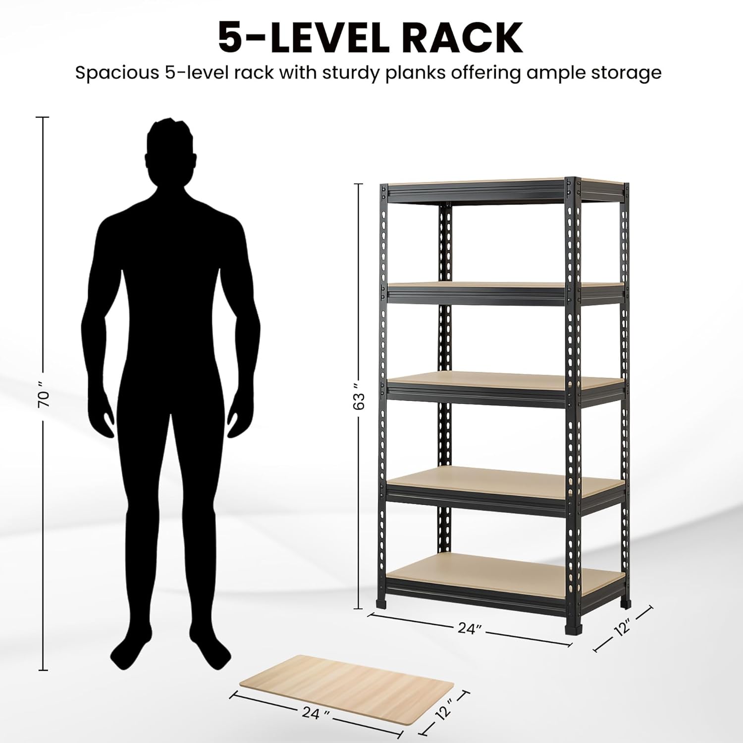 Five Shelf Rack Buy Multipurpose Storage Rack | Adjustable 5 Shelf for Kitchen & Home ...