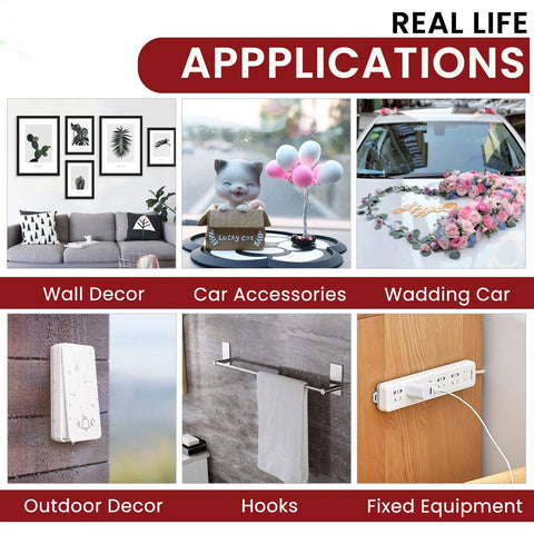 Robustt Double Sided Tape 3m x 3 Cm, Heavy Duty, Transparent IVY Grip Tape, Removable Traceless Mounting Best Suited for Wall Tape, Kitchen, Home Dcor & DIY