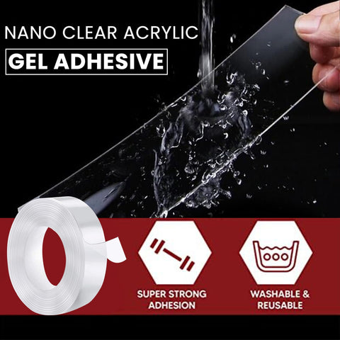 Robustt Double Sided Tape 3m x 3 Cm, Heavy Duty, Transparent IVY Grip Tape, Removable Traceless Mounting Best Suited for Wall Tape, Kitchen, Home Dcor & DIY