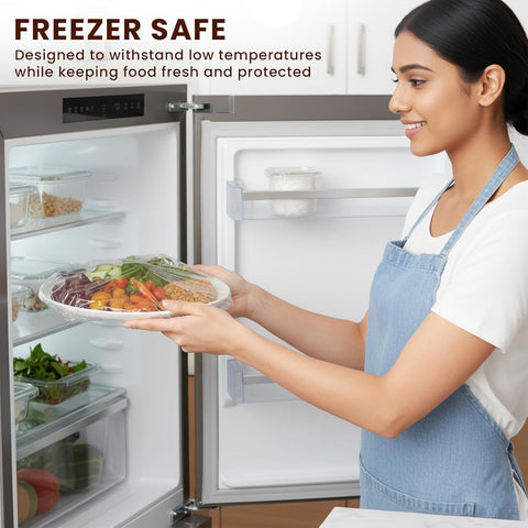 Robustt Bio Food Wrap Cling Film for Food Wrapping| 100 m ×12”| Keeps Food Fresh Eco-Friendly Transparent Wrapping roll | Ideal Cling Film for Food Wrapping