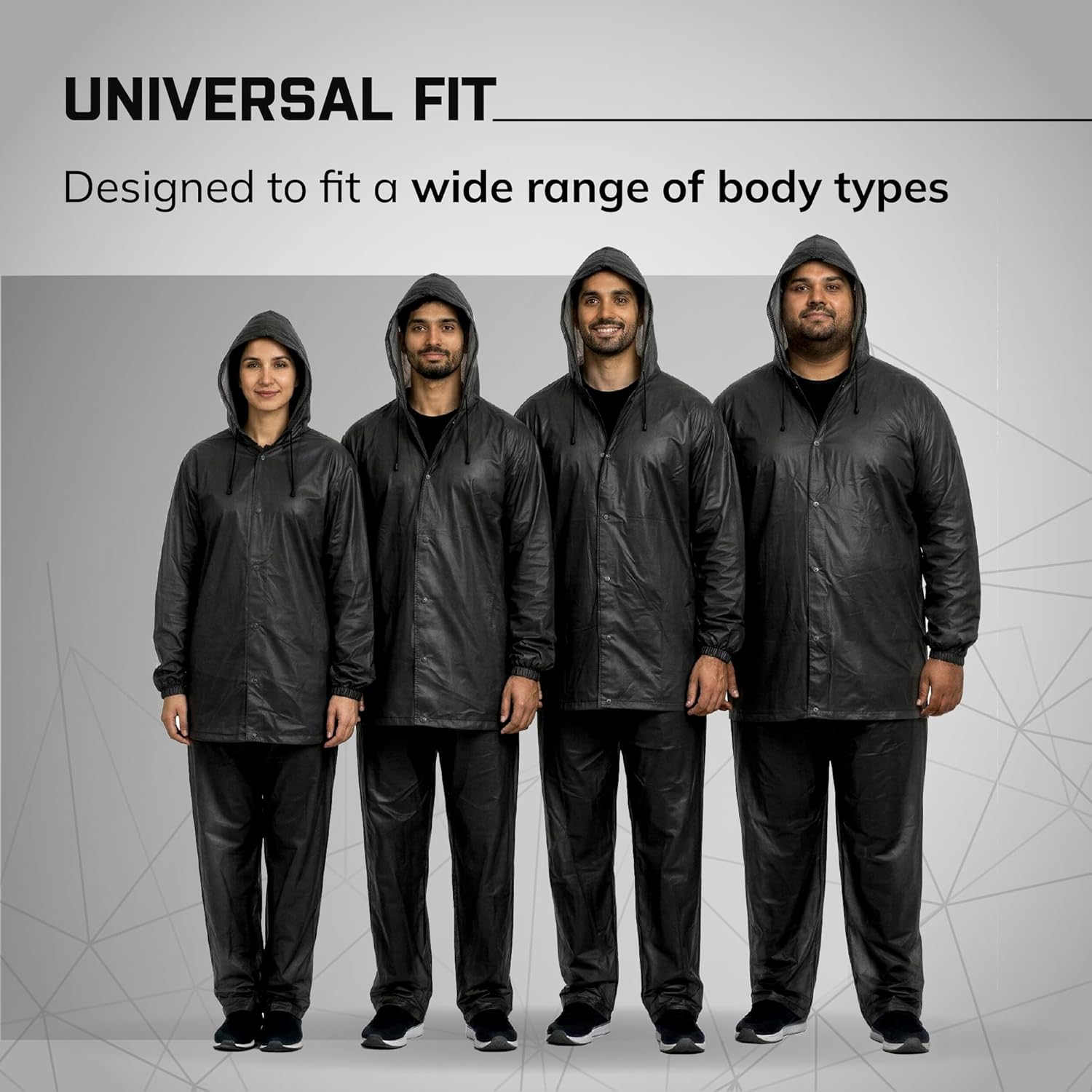 Unisex EVA Rainsuit Jacket & Pant Set with universal fit design