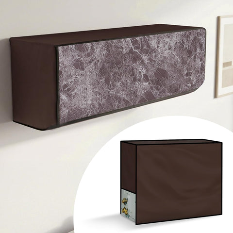 Marble Style Print Split AC Cover for Indoor and Outdoor Unit 