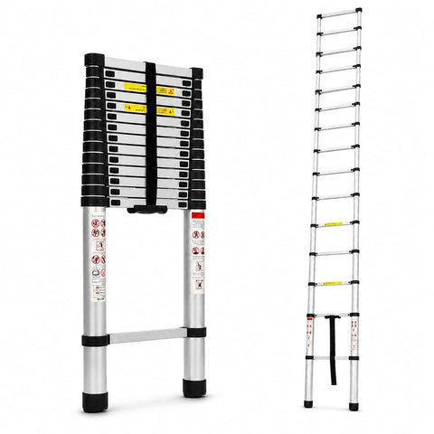 Telescopic Folding Ladder | 150 kg Load Capacity | Portable Ladder for Home, Construction and Outdoor Use | 2 Years Warranty