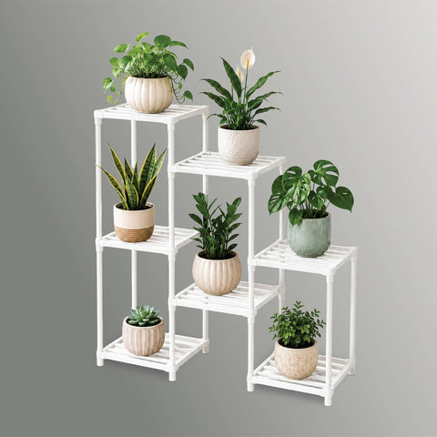 7 Tier Metal Plant Stand with powder coated iron