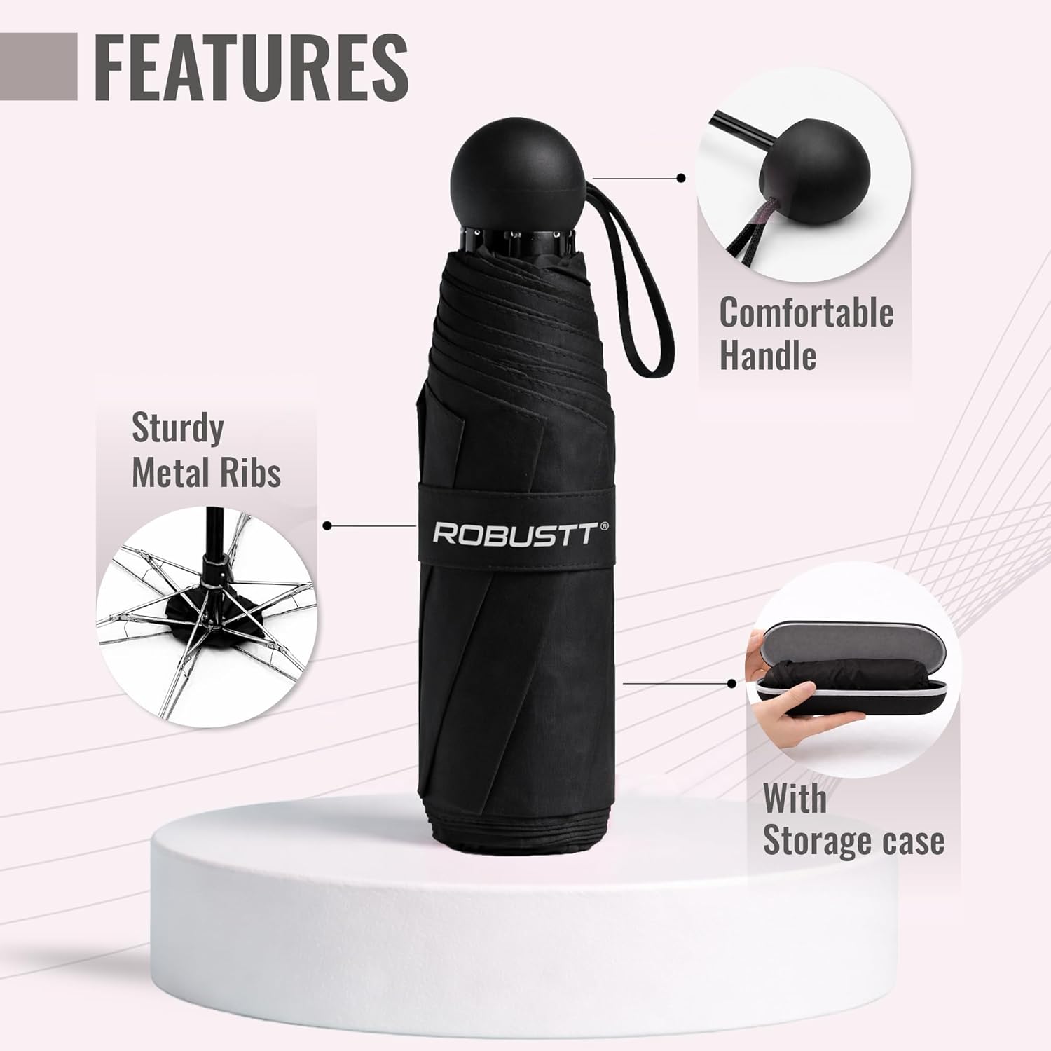 Features of Mini Foldable Travel Umbrella