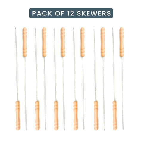 Orren Living Portable and Foldable Standing Barbeque Grill Set with 12 Skewers for Home, Picnic,Outdoor Camping,Travelling,Charcoal BBQ Tandoor Grill Set, Black