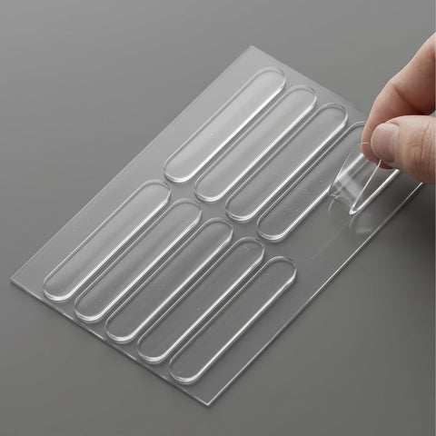 10 Pcs Silicone 2.36 Inch Wall Protector Bumper Pads from Door | Transparent Waterproof, No Residue Door Silencer Bumper Stickers | Noise-Dampening Stickers for Cabinet Doors & Furniture