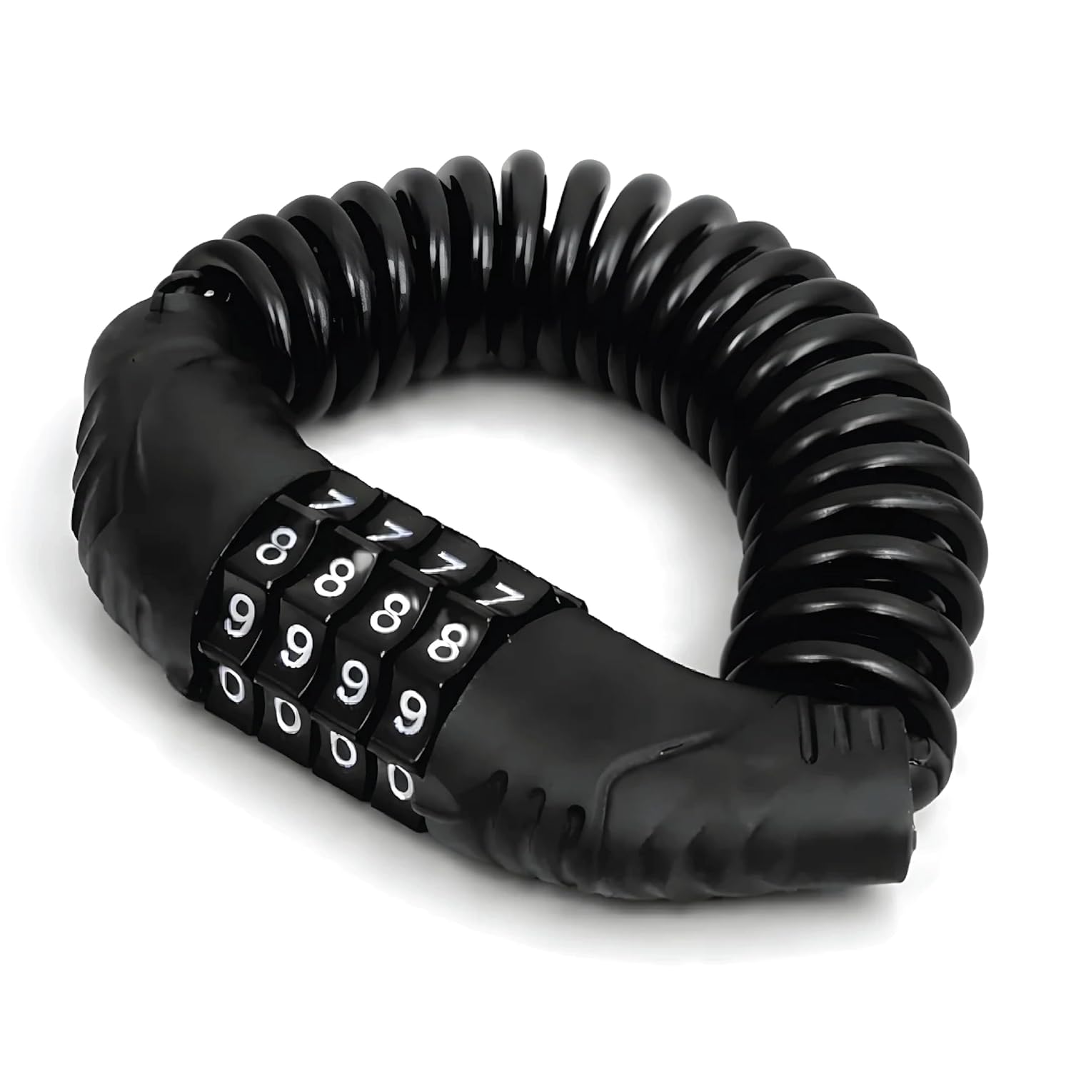 4-Digit Anti-Theft Cable Lock for Bicycle & Helmet 