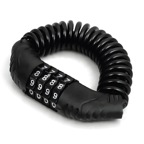 4-Digit Anti-Theft Cable Lock for Bicycle & Helmet 