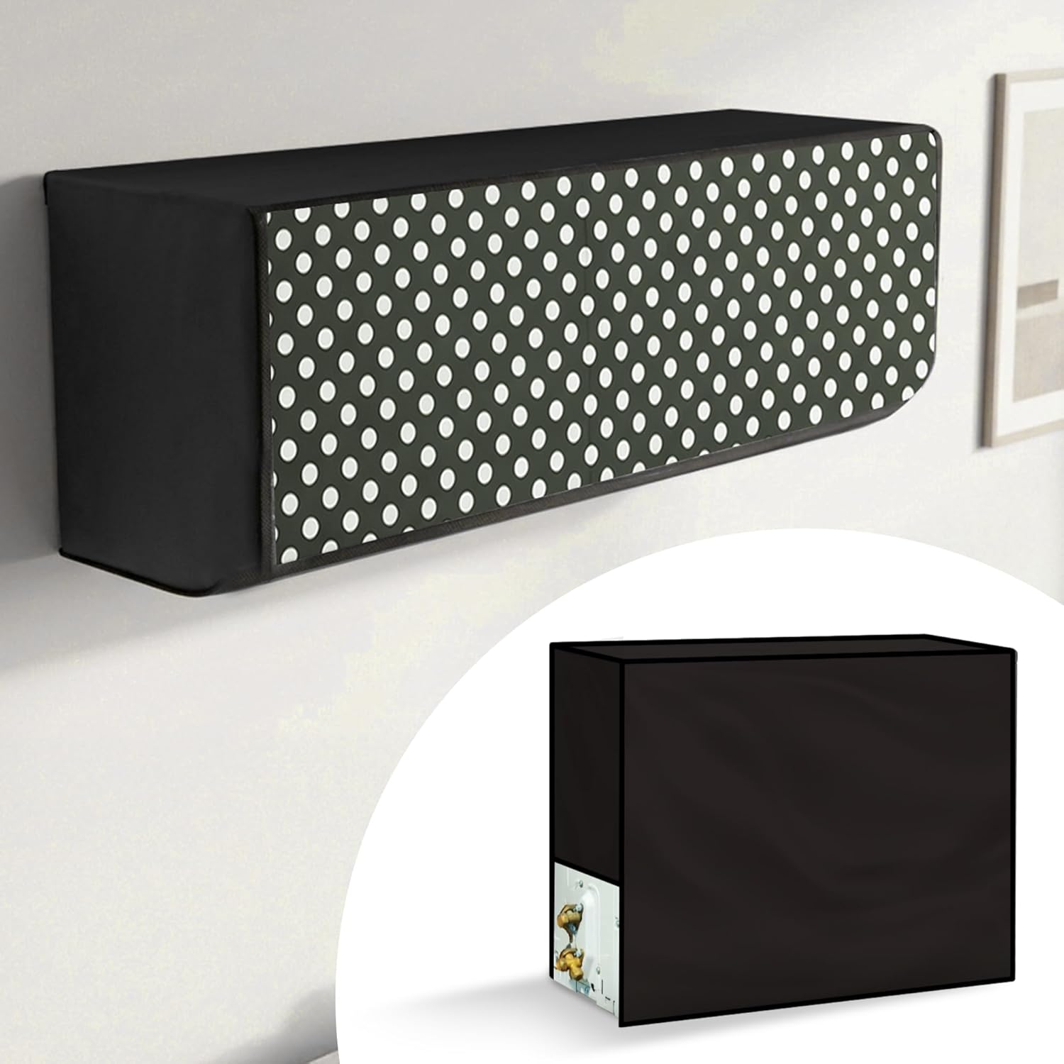 Polka dot Split AC Cover for Indoor and Outdoor Unit 