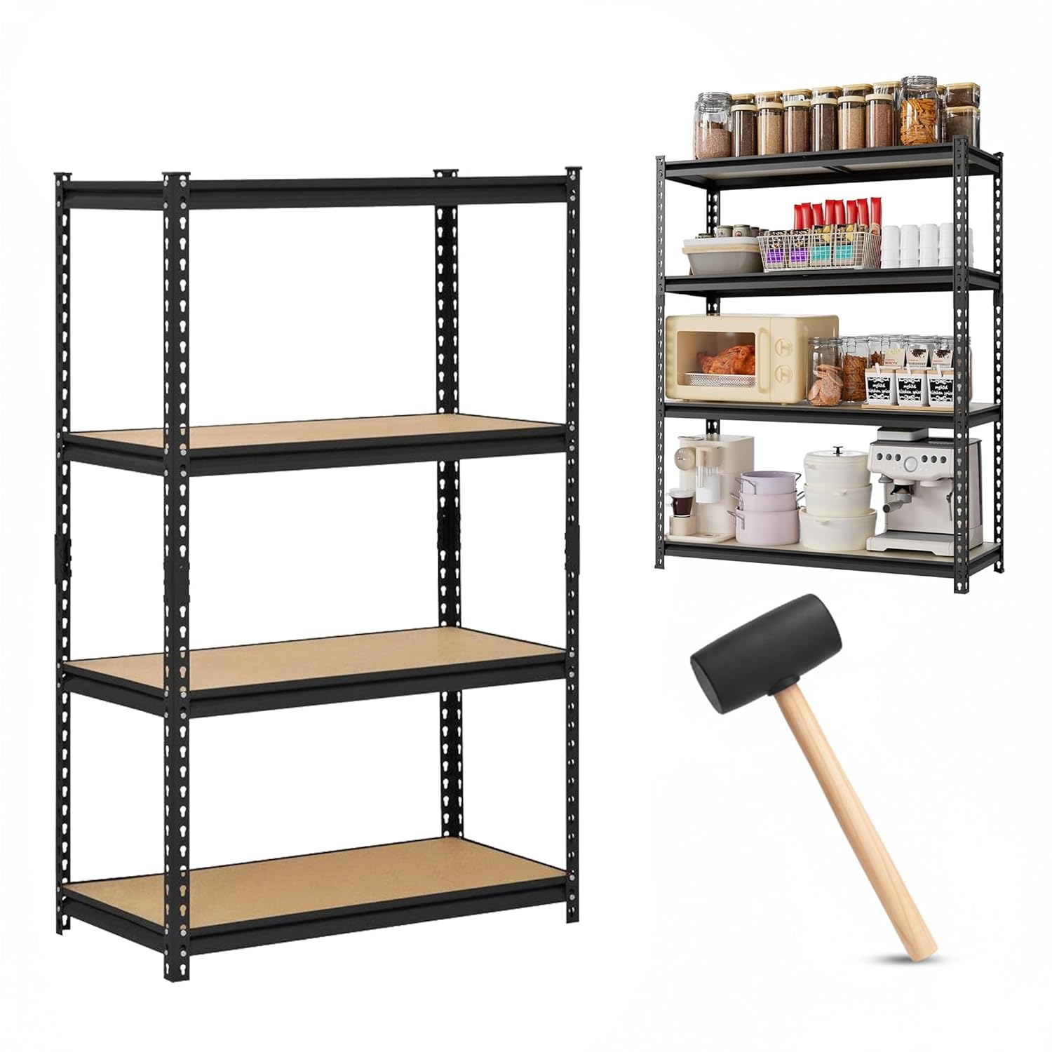 Buy Multipurpose Storage Rack | Adjustable 4 Shelf for Kitchen & Home ...