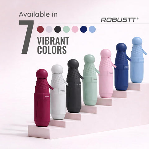 Capsule Mini Foldable Travel Umbrella Available in 7 vibrant colors