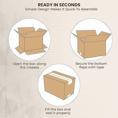 Robustt 5 Ply 27"X13"X14" Cardboard Boxes for Packaging | Brown Corrugated Box for Packing | Shipping | Home Shifting | Parcel | Courier Packing box | Large Carton Box