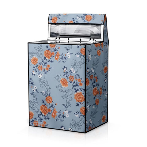 Waterproof Top Load Fully Automatic Printed Washing Machine Cover for 8 Kg, 8.5 Kg, 9 Kg, 9.5 Kg (63 x 63 x 93 cms)
