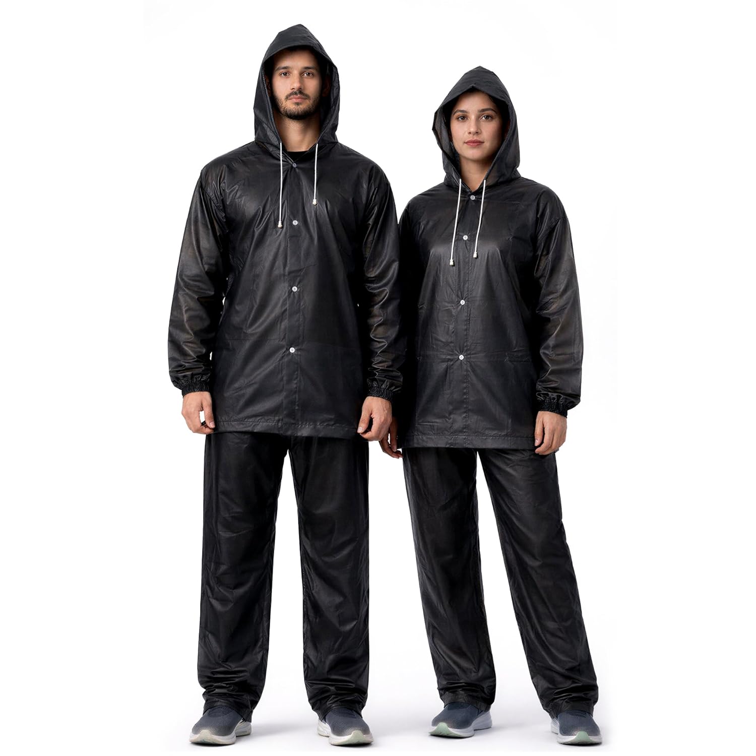 Unisex Black EVA Rainsuit Jacket & Pant Set