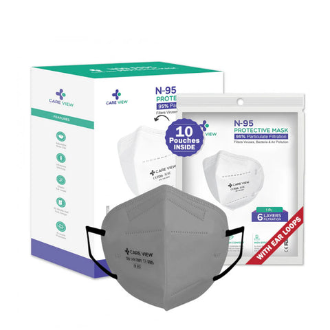 Careview N95 Mask Ear Loop Style, 6 Layered Filtration