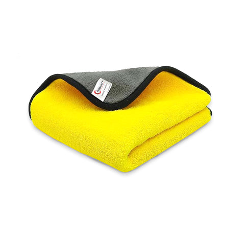 Robustt Multipurpose Microfiber Cleaning Towel Cloth (800 GSM, Yellow)