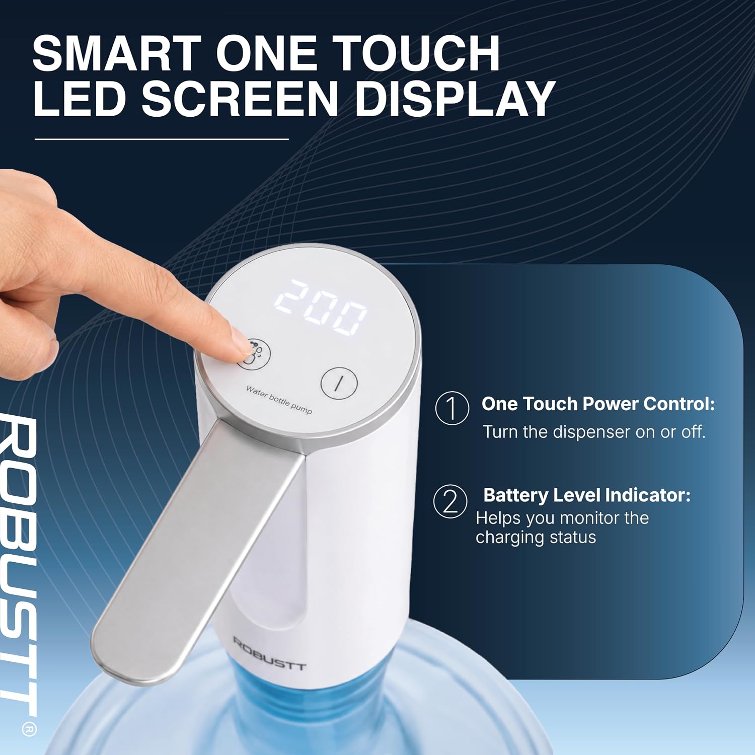 High quality Robustt Water dispenser with smart one touh LED screen display
