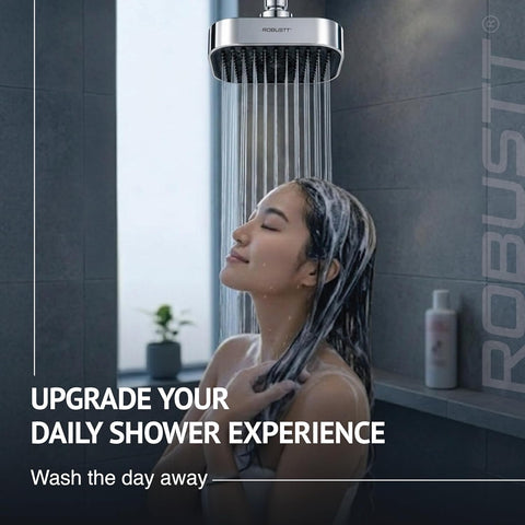 6 Inch Shower Head for Bathroom with chrome finish