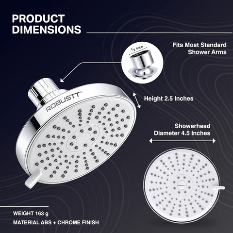 Head Shower dimensions