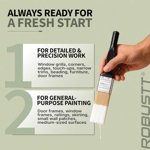 Robustt paint brush suitable for detailed & Precision work