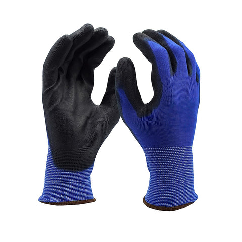 Buy Anti-Cut (Black Blue) Safety Gloves for Hand Protection