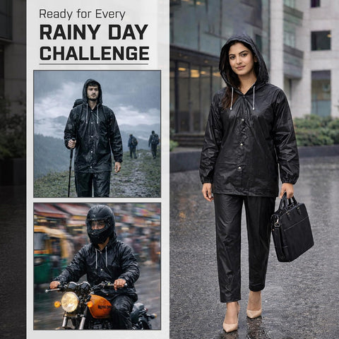 Waterproof Unisex EVA Rainsuit Jacket & Pant Set
