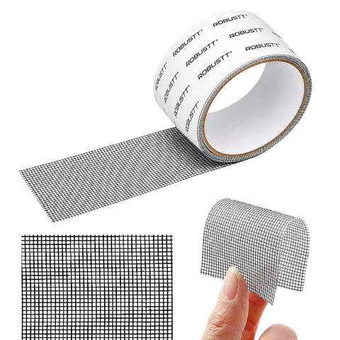 Window Screen Repair Mosquito Net Tape | Strong Adhesive Fiberglass Mesh Net Tape for Window Repair, Tents and Balcony | Mosquito Net Patch Tape for Torn and Damaged Screens