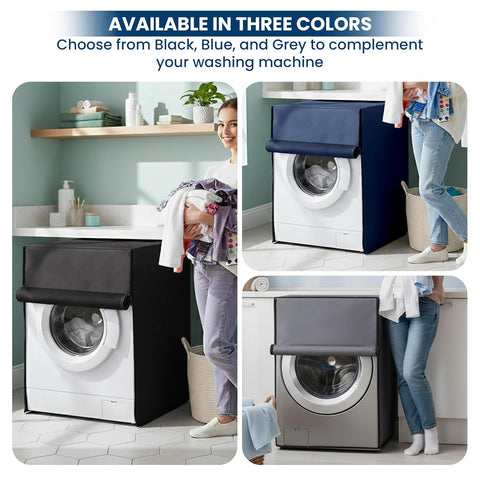Robustt Waterproof Front Load Fully Automatic Washing Machine Cover for 8 Kg, 8.5 Kg, 9 Kg, 9.5 Kg - 63 x 63 x 86 Cms