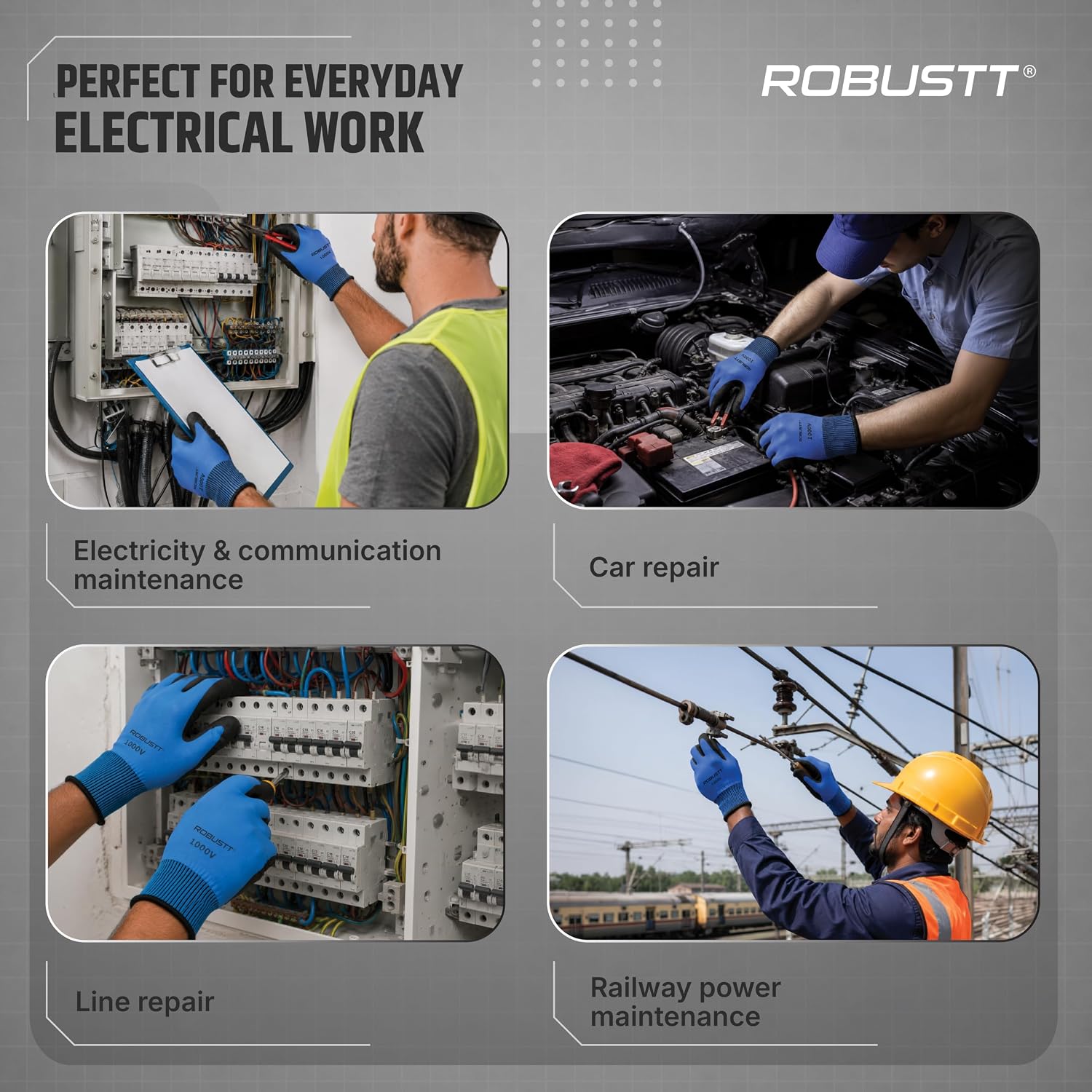 Robustt Safety gloves for eletrical work