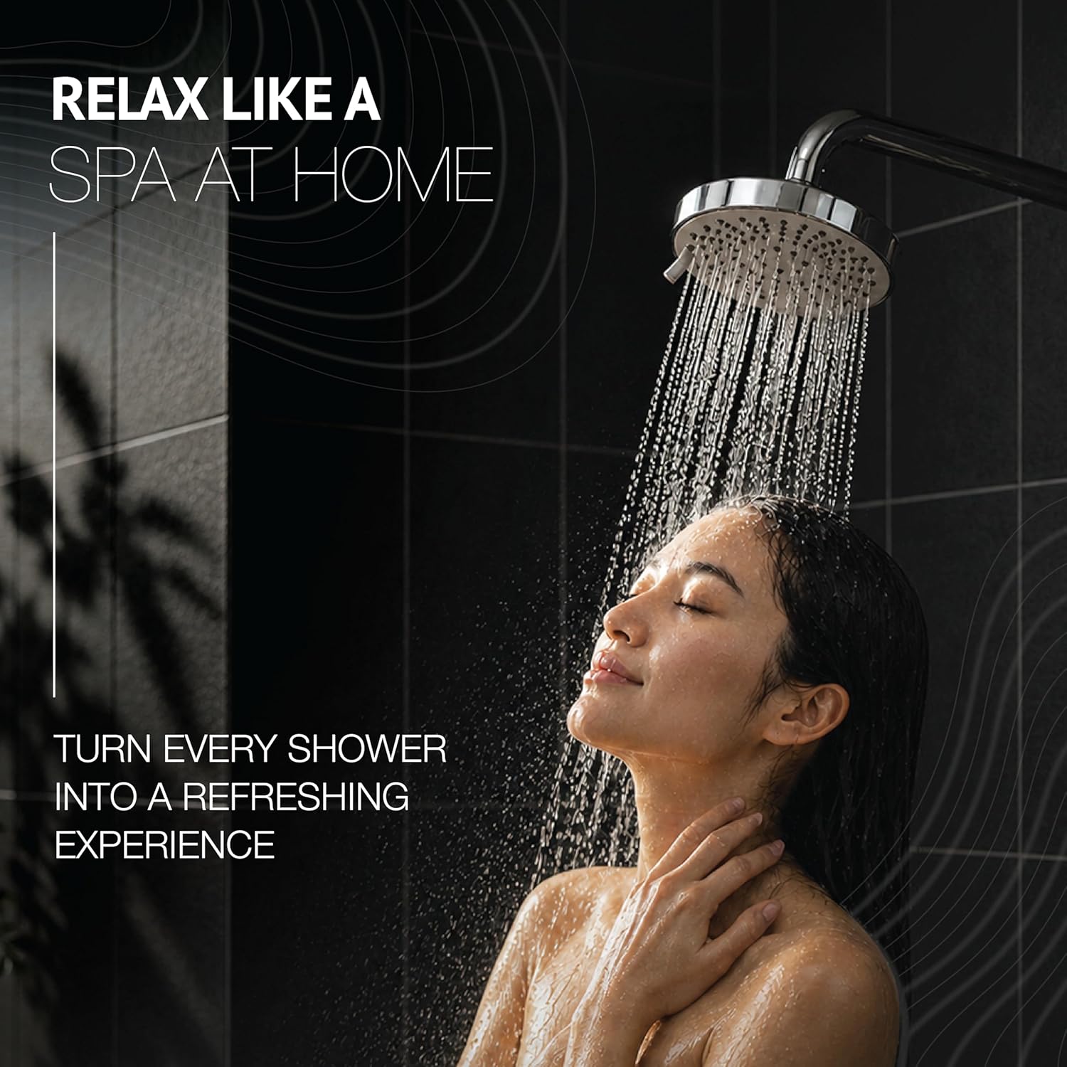 Robustt high quality chrome shower