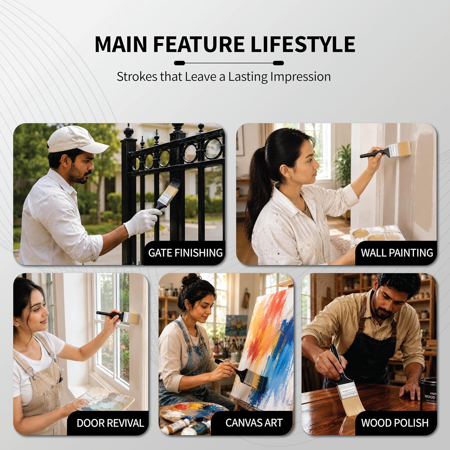 Paint Brush used for Wall Painting, Doors & Windows