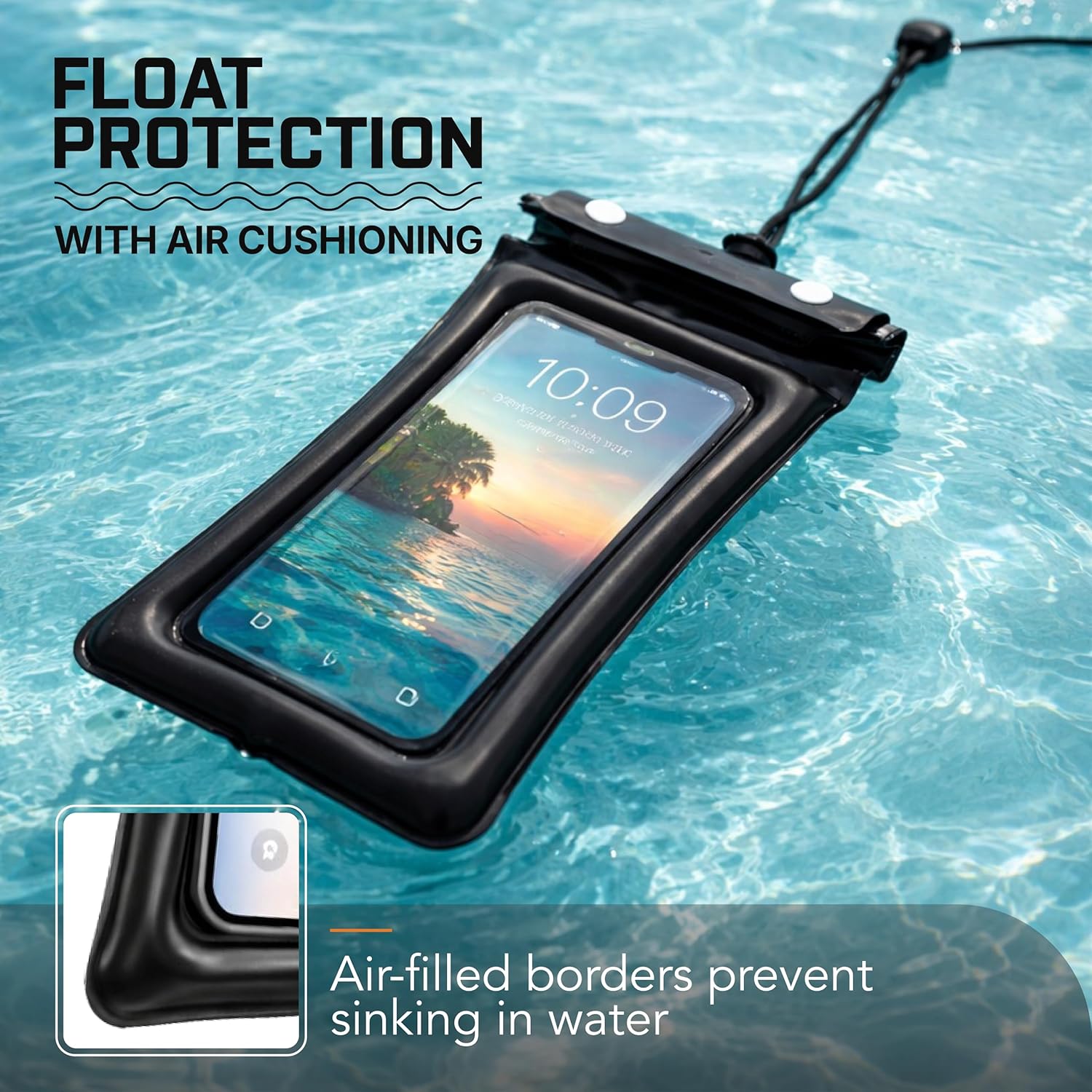 waterproof Mobile pouch with neck 