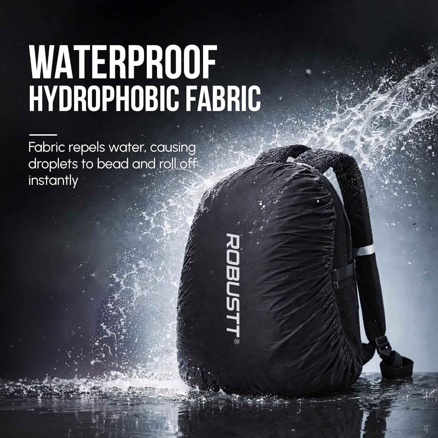 Bag Cover with waterproof hydrophobic fabric