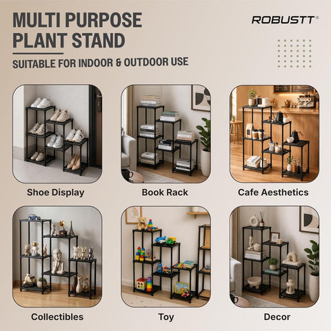 Robustt multi purpose metal plant stand suitable for indoor outdoor use