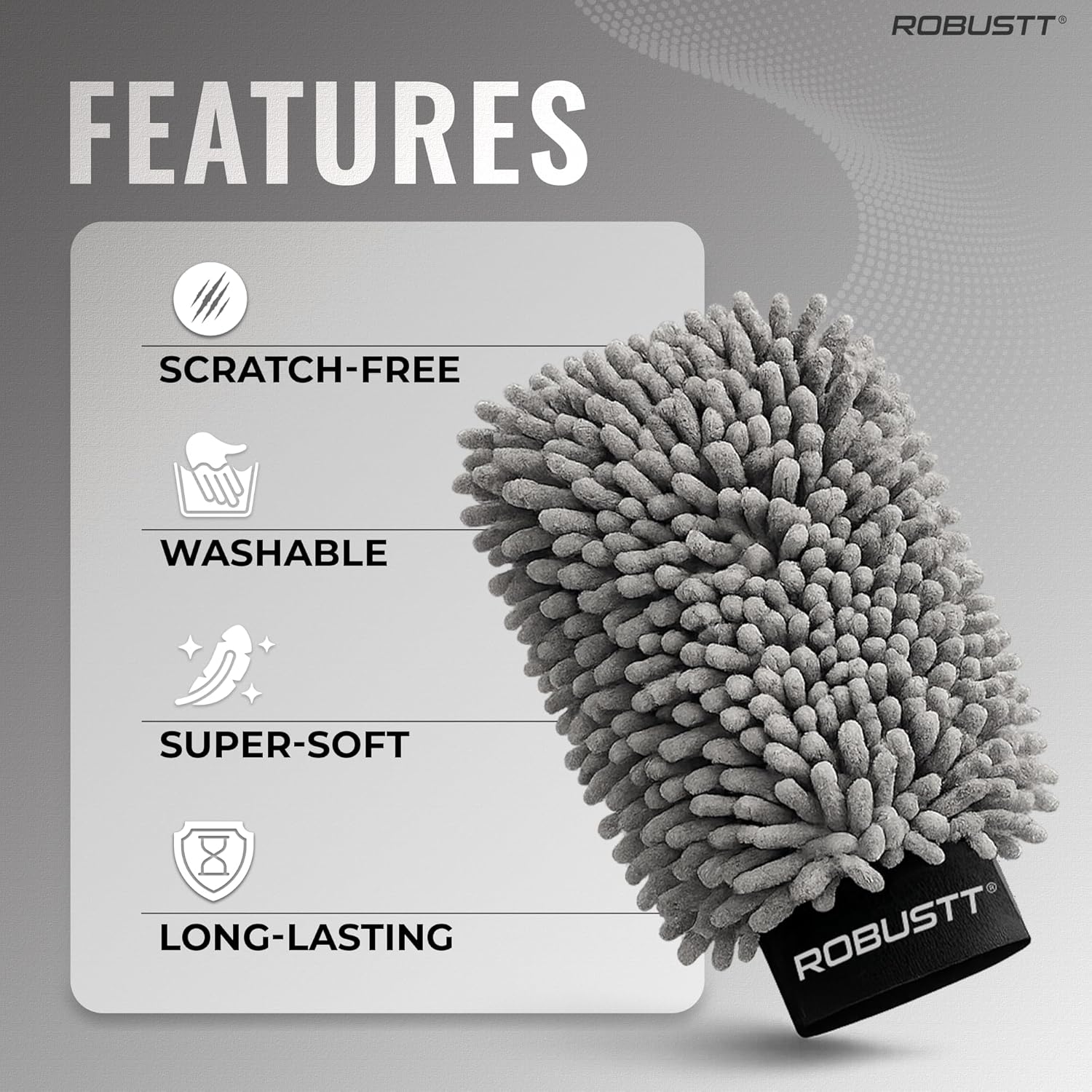 Features of Microfiber Wash Mitt Glove