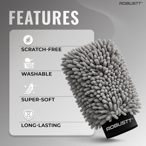 Features of Microfiber Wash Mitt Glove