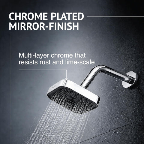 6 Inch Shower Head with chrome finish