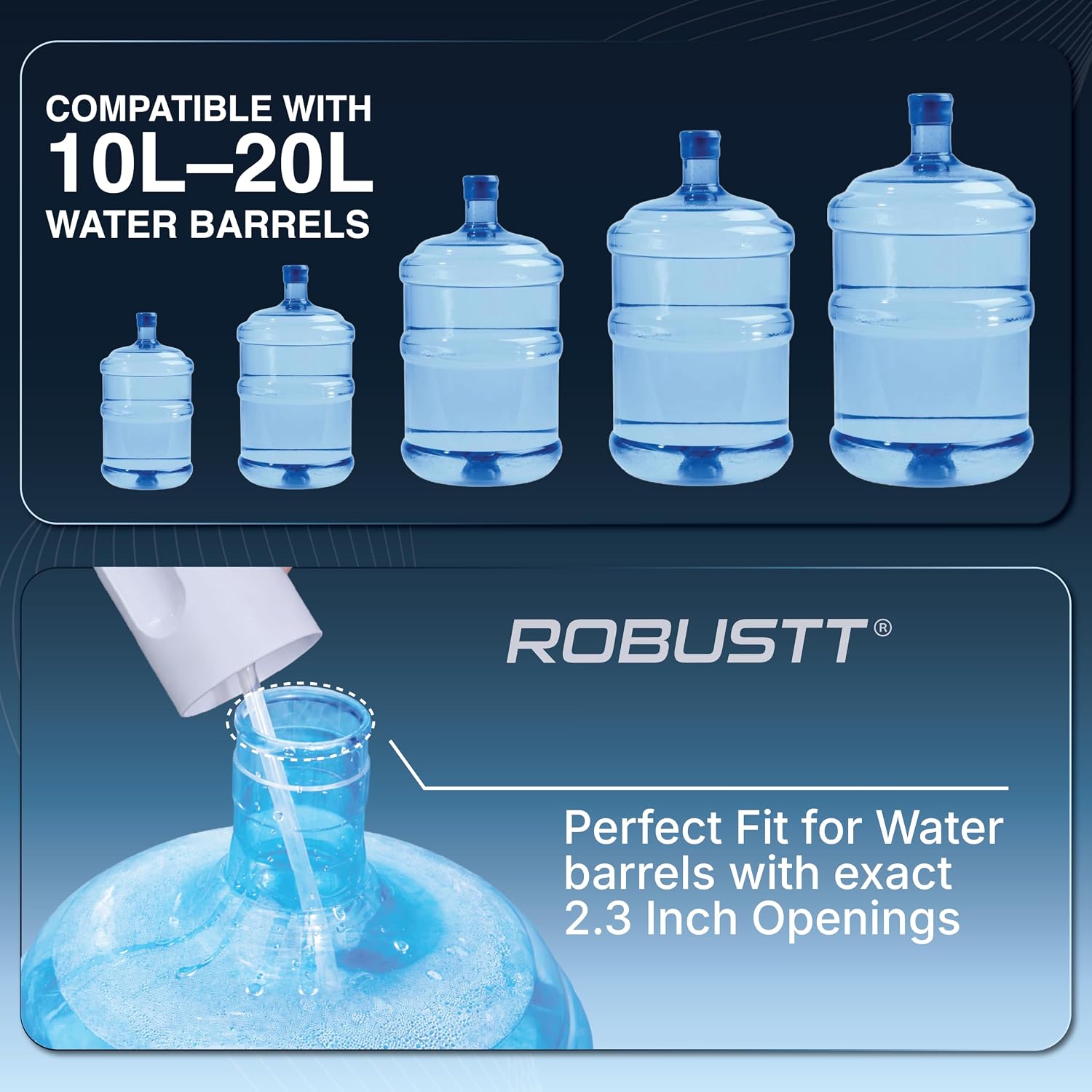 Robustt Smart water dispenser compatible with 10L-20L